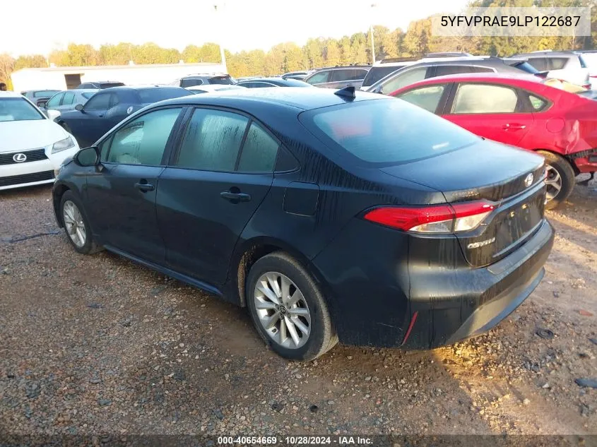 2020 Toyota Corolla Le VIN: 5YFVPRAE9LP122687 Lot: 40654669