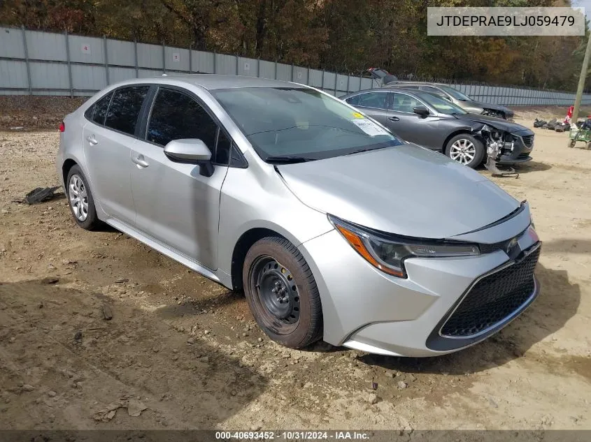 2020 Toyota Corolla Le VIN: JTDEPRAE9LJ059479 Lot: 40693452