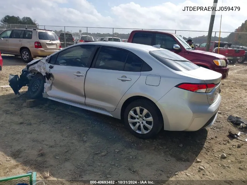 2020 Toyota Corolla Le VIN: JTDEPRAE9LJ059479 Lot: 40693452