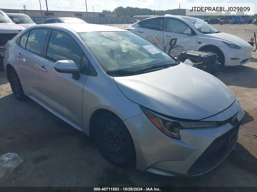 2020 Toyota Corolla Le VIN: JTDEPRAE8LJ029809 Lot: 40711583