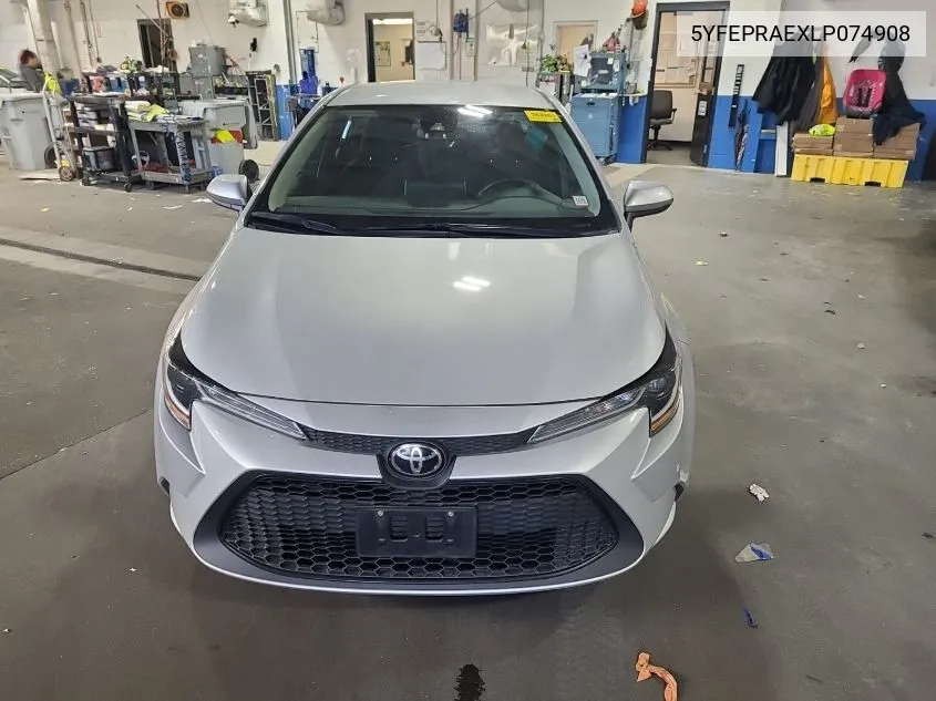 2020 Toyota Corolla Le VIN: 5YFEPRAEXLP074908 Lot: 40746560