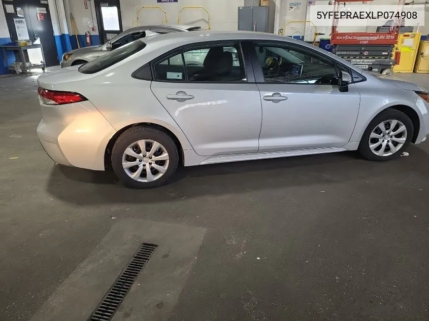 2020 Toyota Corolla Le VIN: 5YFEPRAEXLP074908 Lot: 40746560