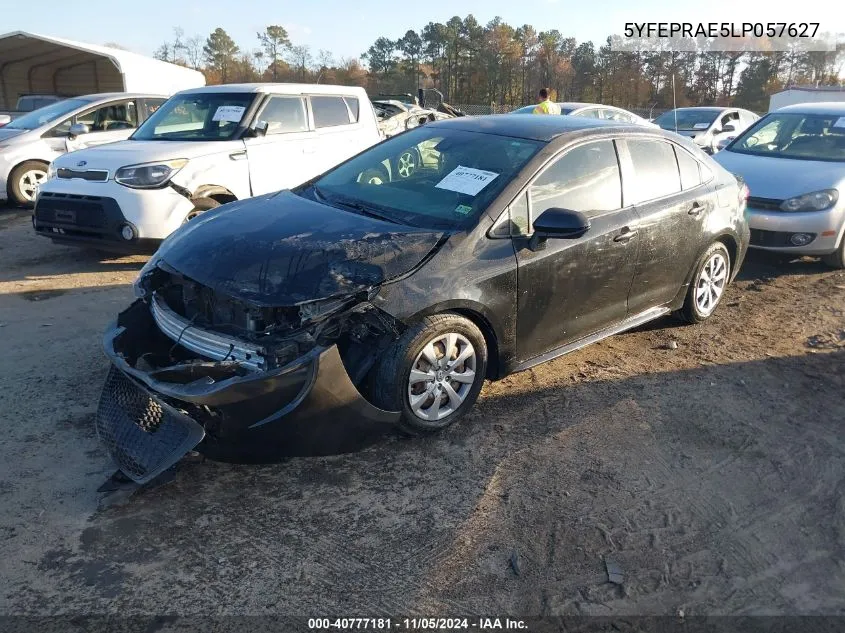 2020 Toyota Corolla Le VIN: 5YFEPRAE5LP057627 Lot: 40777181