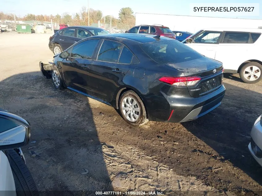 2020 Toyota Corolla Le VIN: 5YFEPRAE5LP057627 Lot: 40777181