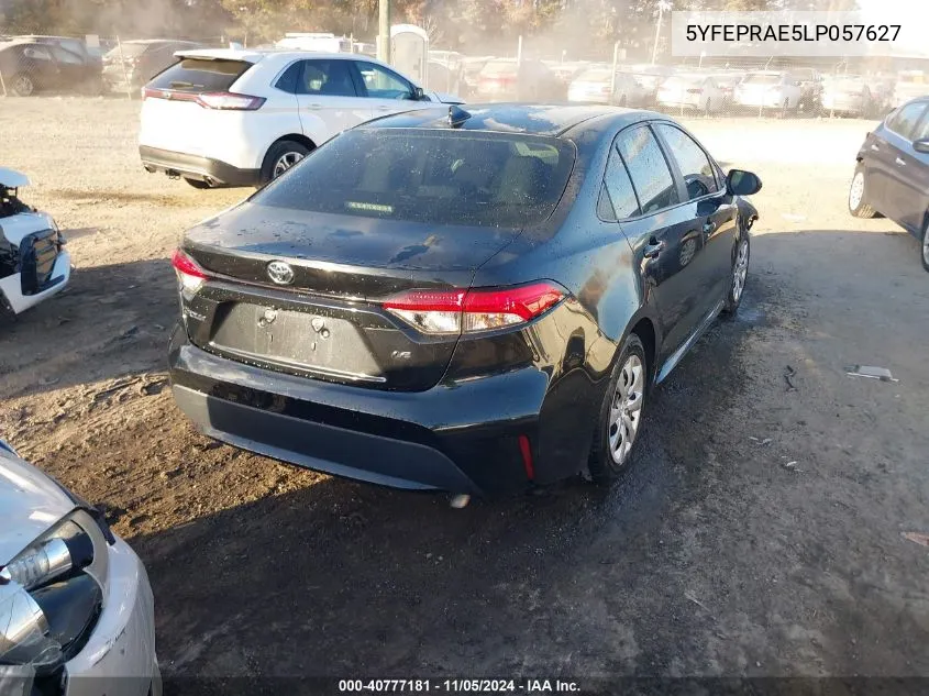 2020 Toyota Corolla Le VIN: 5YFEPRAE5LP057627 Lot: 40777181