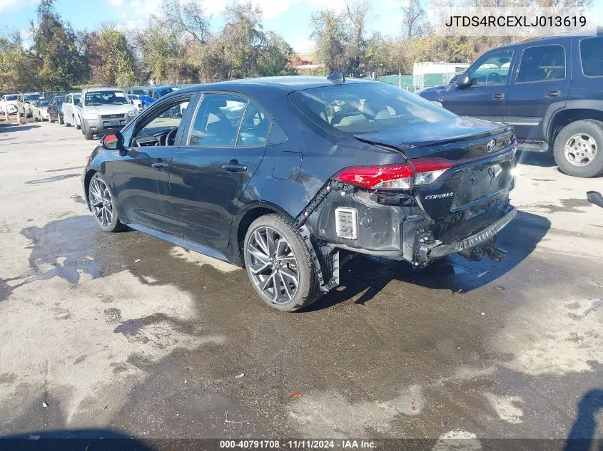 2020 Toyota Corolla Se VIN: JTDS4RCEXLJ013619 Lot: 40791708