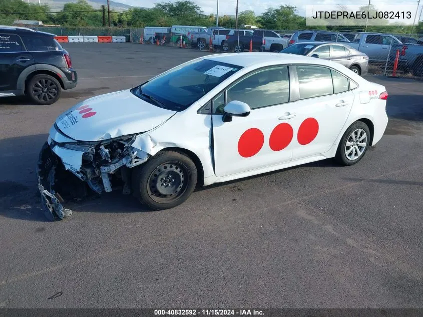 2020 Toyota Corolla Le VIN: JTDEPRAE6LJ082413 Lot: 40832592