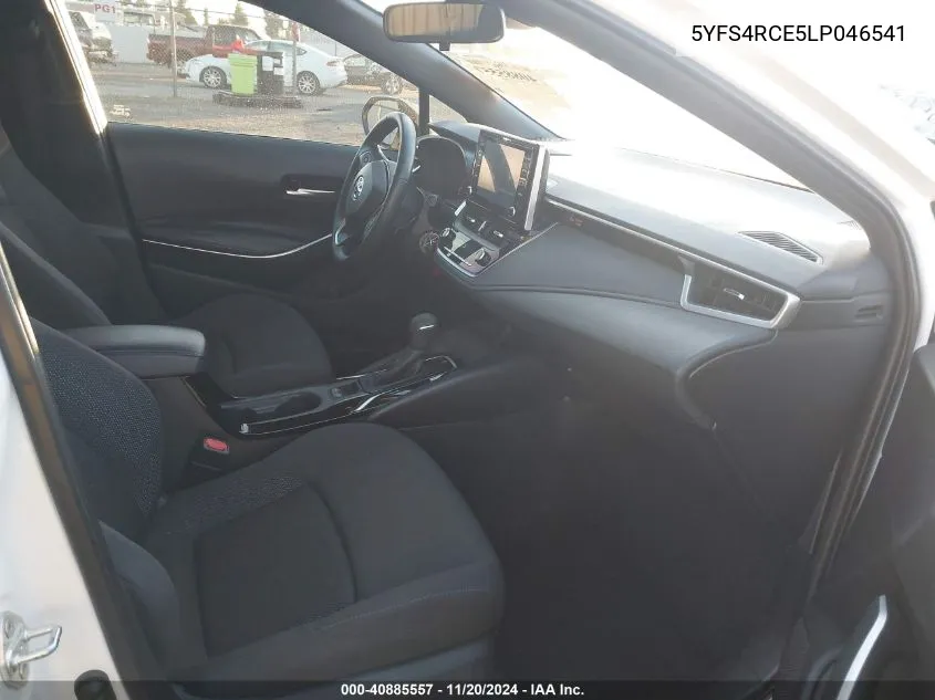 2020 Toyota Corolla Se VIN: 5YFS4RCE5LP046541 Lot: 40885557