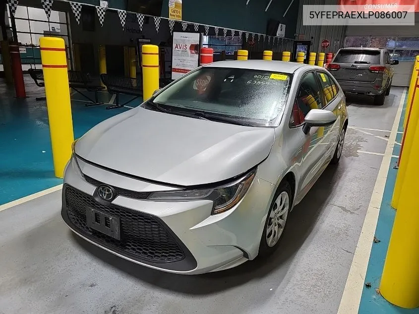 2020 Toyota Corolla Le VIN: 5YFEPRAEXLP086007 Lot: 40888033