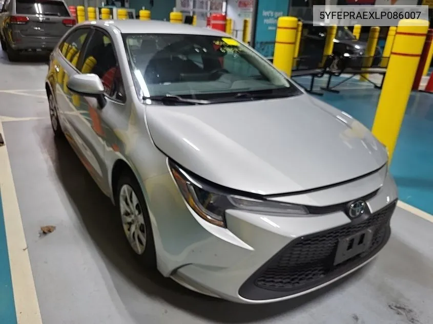 2020 Toyota Corolla Le VIN: 5YFEPRAEXLP086007 Lot: 40888033