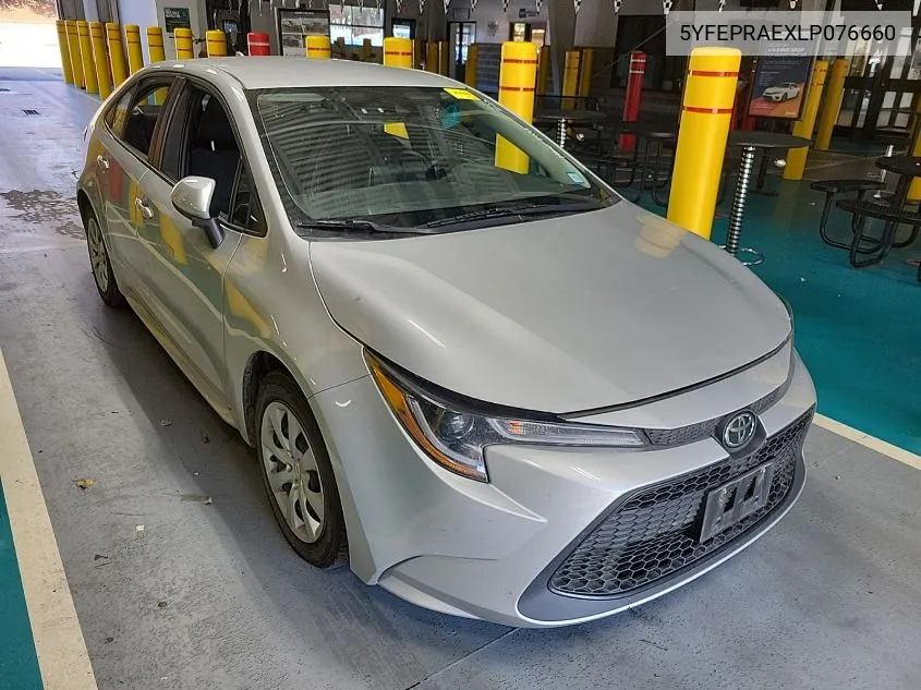 2020 Toyota Corolla Le VIN: 5YFEPRAEXLP076660 Lot: 40889283