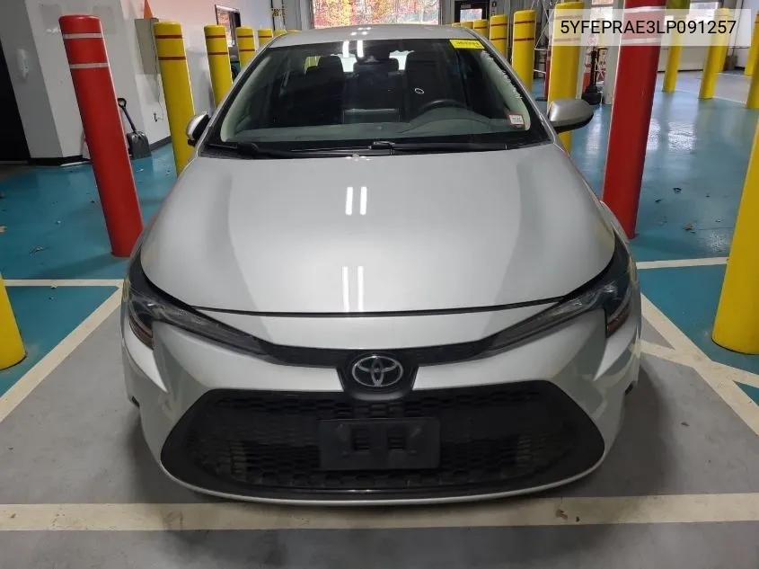 2020 Toyota Corolla Le VIN: 5YFEPRAE3LP091257 Lot: 40889638