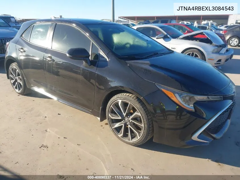 2020 Toyota Corolla Xse VIN: JTNA4RBEXL3084543 Lot: 40890337