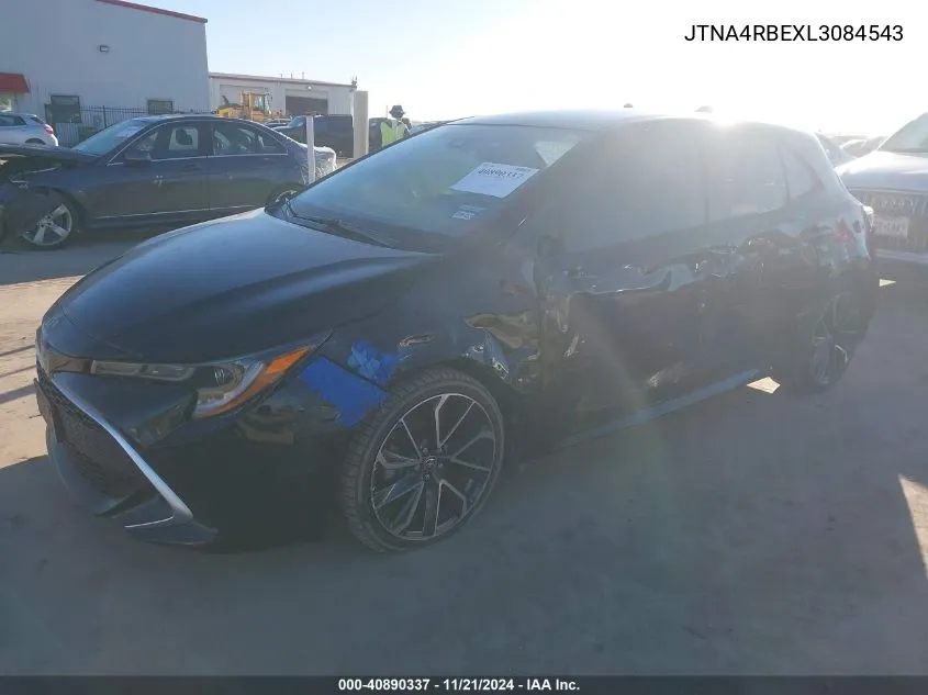 2020 Toyota Corolla Xse VIN: JTNA4RBEXL3084543 Lot: 40890337