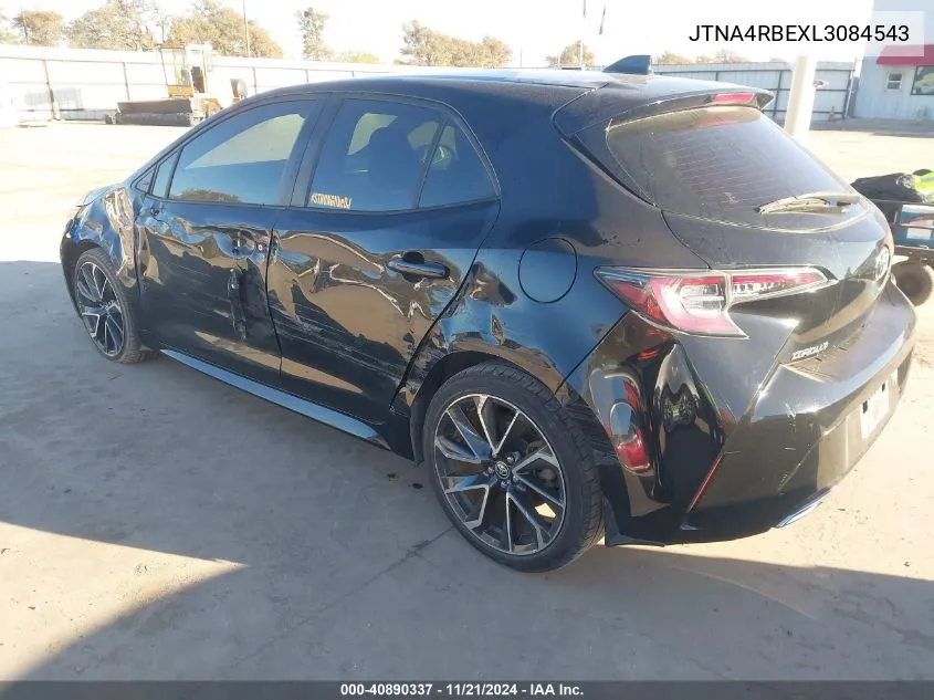 2020 Toyota Corolla Xse VIN: JTNA4RBEXL3084543 Lot: 40890337