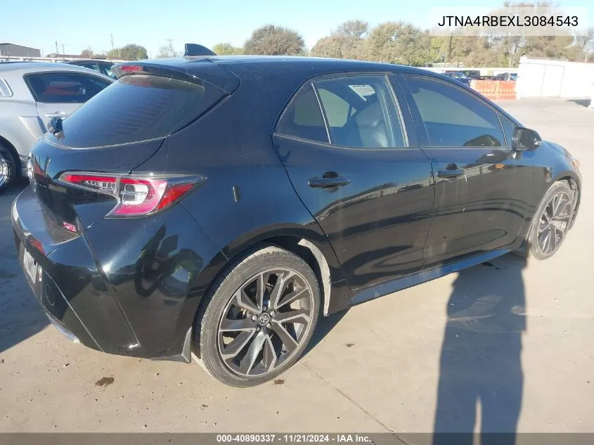 2020 Toyota Corolla Xse VIN: JTNA4RBEXL3084543 Lot: 40890337