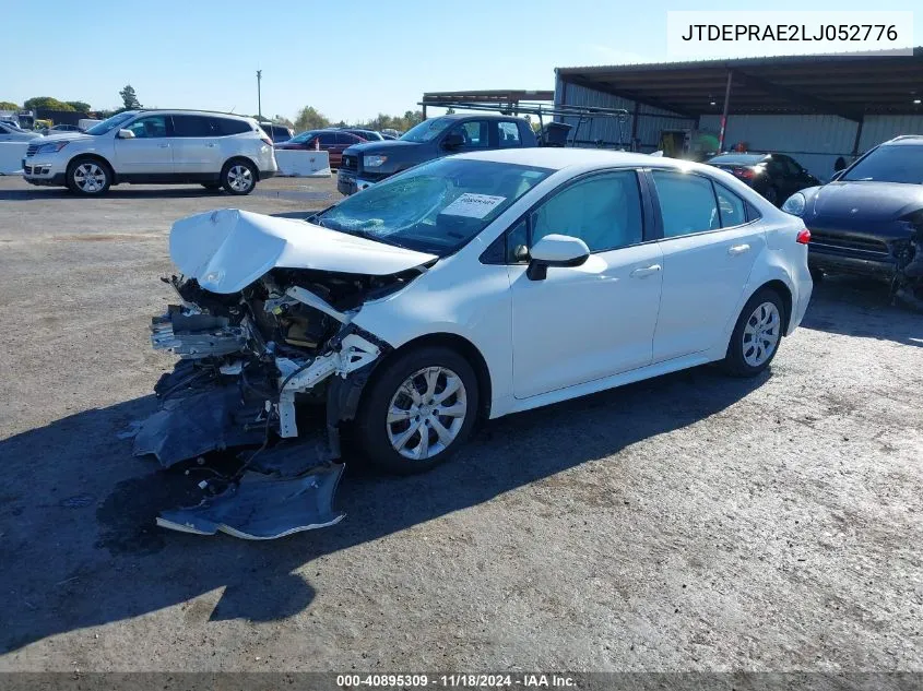 2020 Toyota Corolla Le VIN: JTDEPRAE2LJ052776 Lot: 40895309