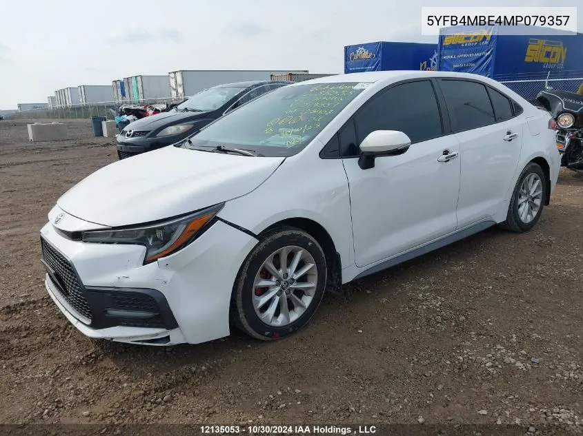 2021 Toyota Corolla Se VIN: 5YFB4MBE4MP079357 Lot: 12135053