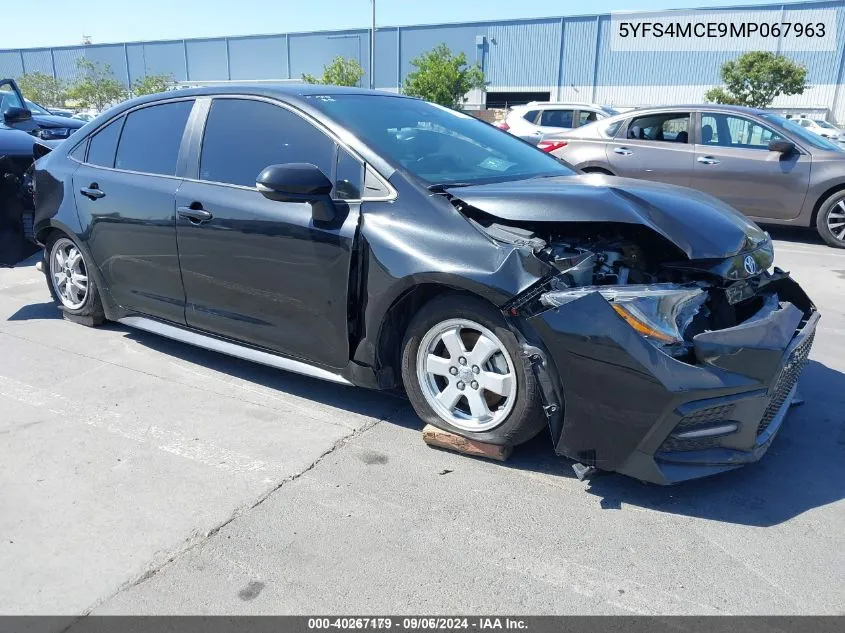 2021 Toyota Corolla Se VIN: 5YFS4MCE9MP067963 Lot: 40267179