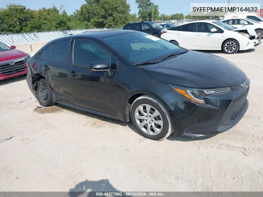 2021 Toyota Corolla Le VIN: 5YFEPMAE1MP164632 Lot: 40277692