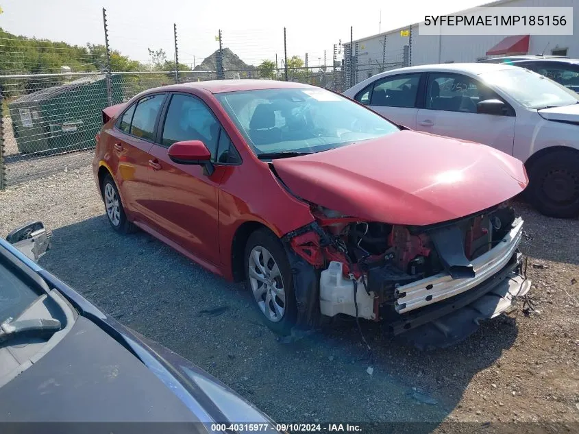 5YFEPMAE1MP185156 2021 Toyota Corolla Le