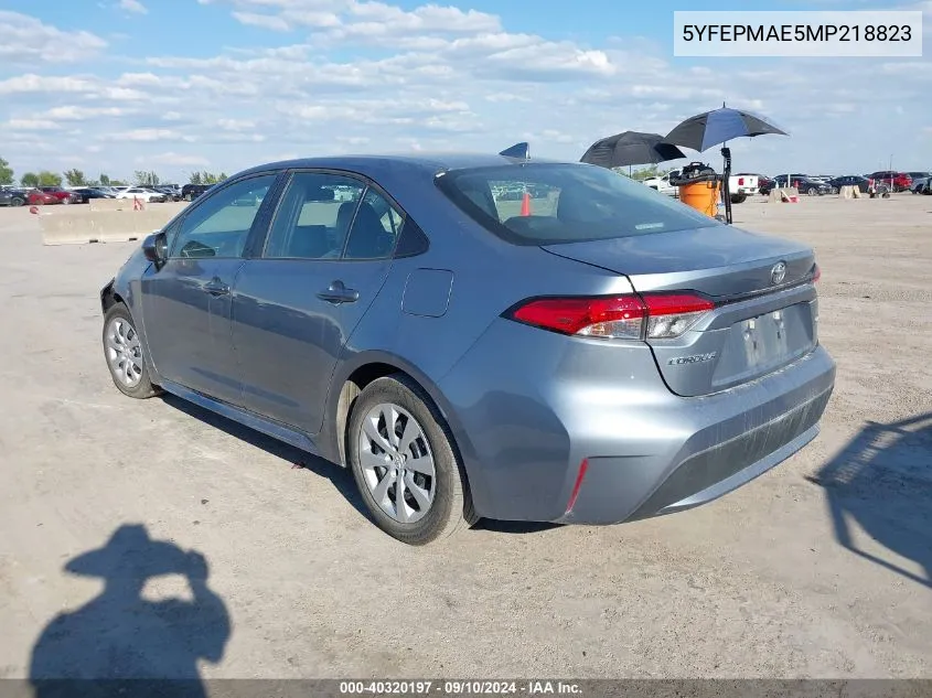 5YFEPMAE5MP218823 2021 Toyota Corolla Le