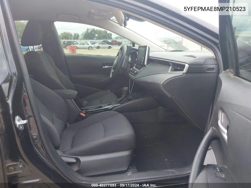 5YFEPMAE8MP210523 2021 Toyota Corolla Le