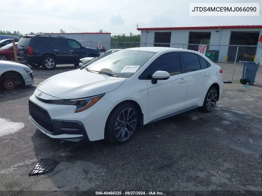 2021 Toyota Corolla Se VIN: JTDS4MCE9MJ066090 Lot: 40460325