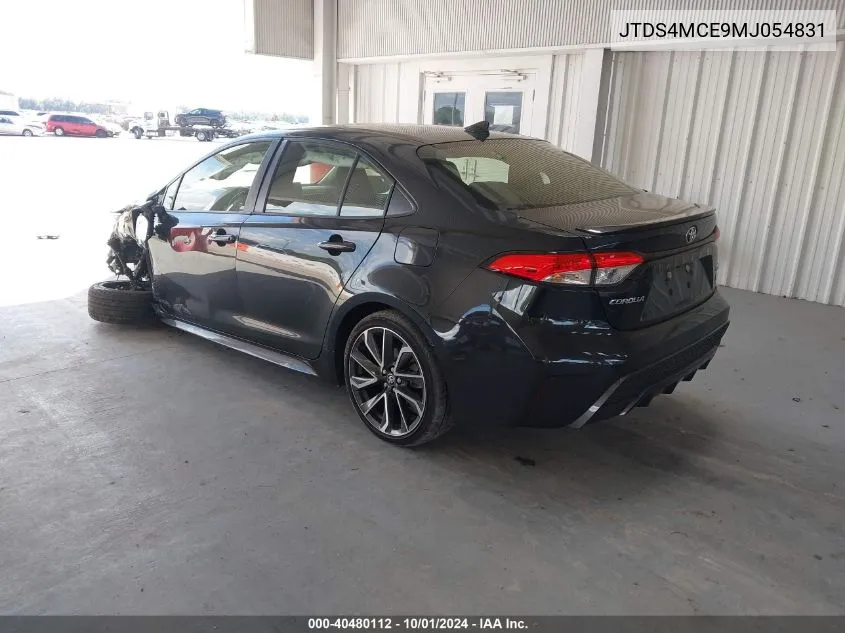 2021 Toyota Corolla Se VIN: JTDS4MCE9MJ054831 Lot: 40480112