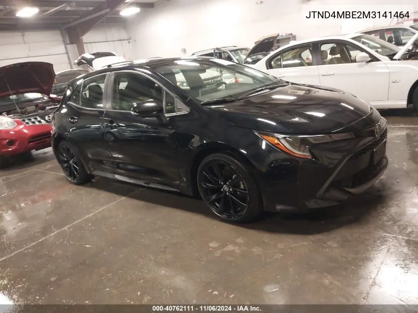 2021 Toyota Corolla Se Nightshade Edition VIN: JTND4MBE2M3141464 Lot: 40762111