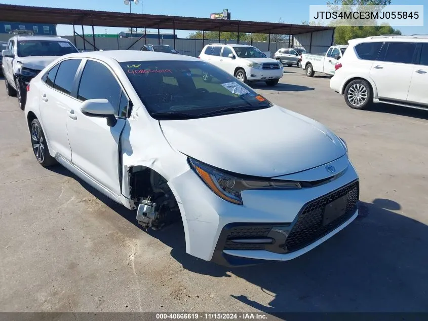 2021 Toyota Corolla Se VIN: JTDS4MCE3MJ055845 Lot: 40866619