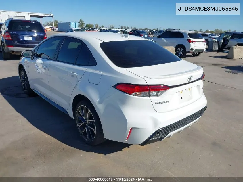 2021 Toyota Corolla Se VIN: JTDS4MCE3MJ055845 Lot: 40866619