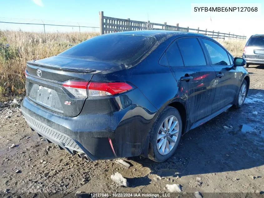 5YFB4MBE6NP127068 2022 Toyota Corolla Se