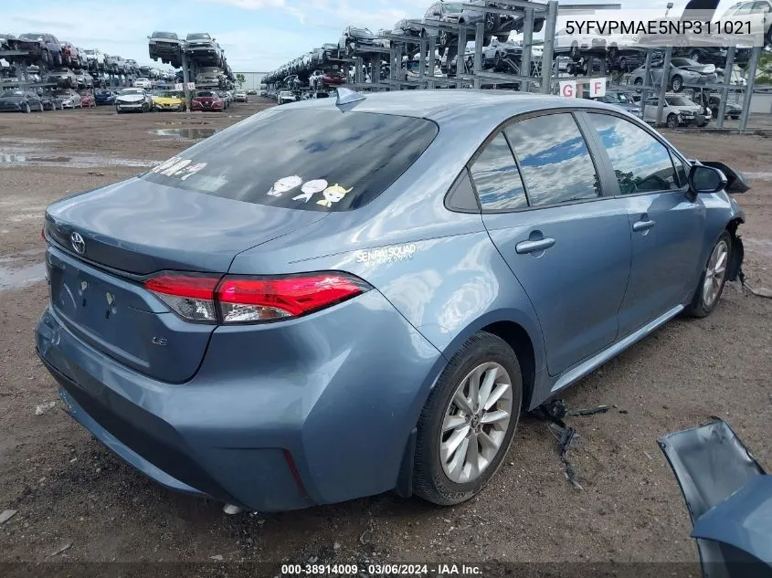 5YFVPMAE5NP311021 2022 Toyota Corolla Le