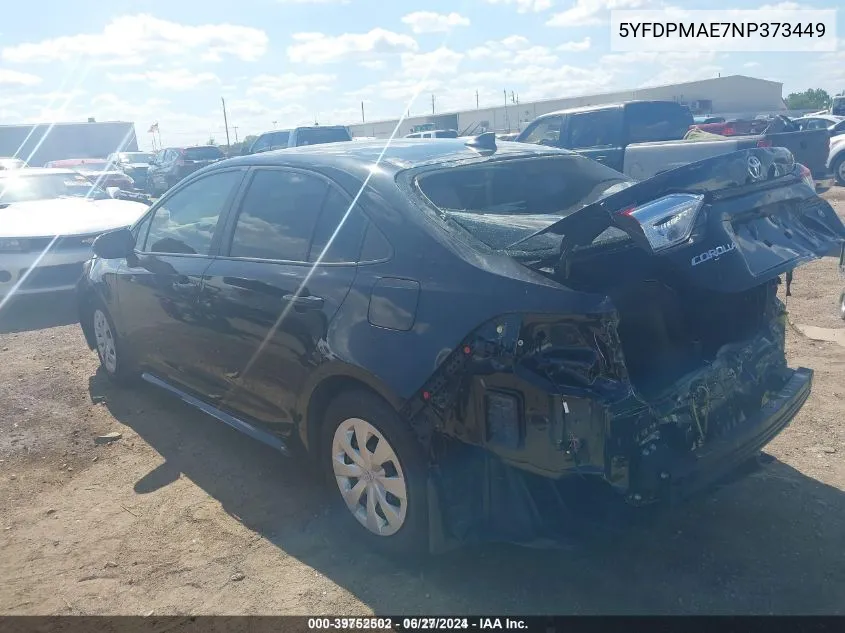 5YFDPMAE7NP373449 2022 Toyota Corolla L