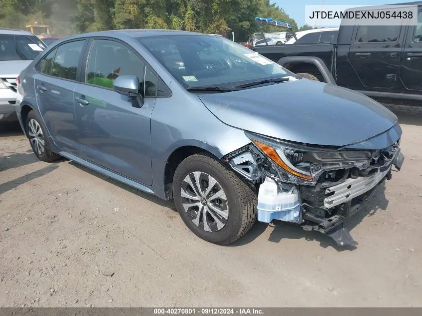 2022 Toyota Corolla Hybrid Le VIN: JTDEAMDEXNJ054438 Lot: 40270801