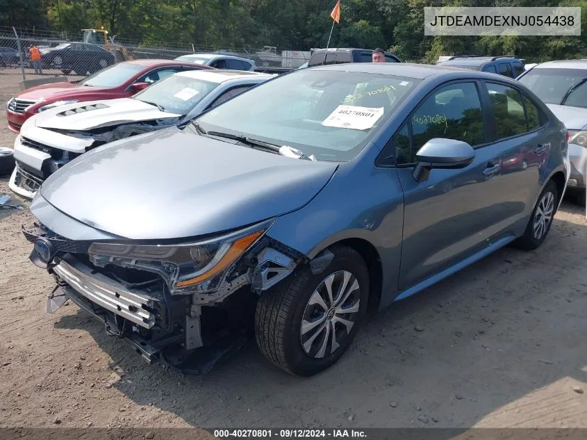 2022 Toyota Corolla Hybrid Le VIN: JTDEAMDEXNJ054438 Lot: 40270801