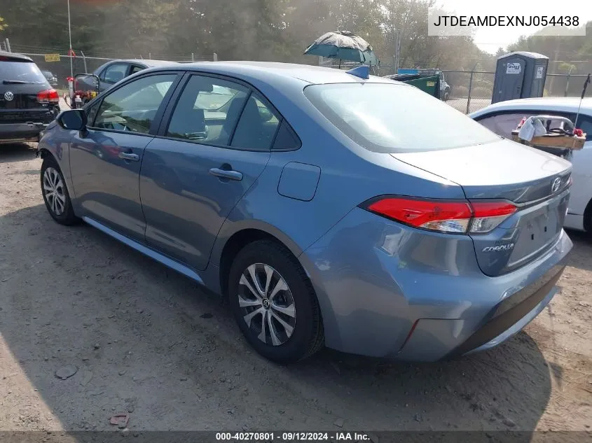 JTDEAMDEXNJ054438 2022 Toyota Corolla Hybrid Le