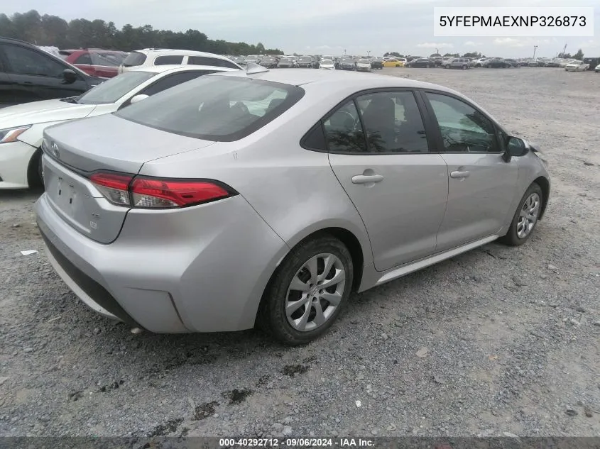 5YFEPMAEXNP326873 2022 Toyota Corolla Le