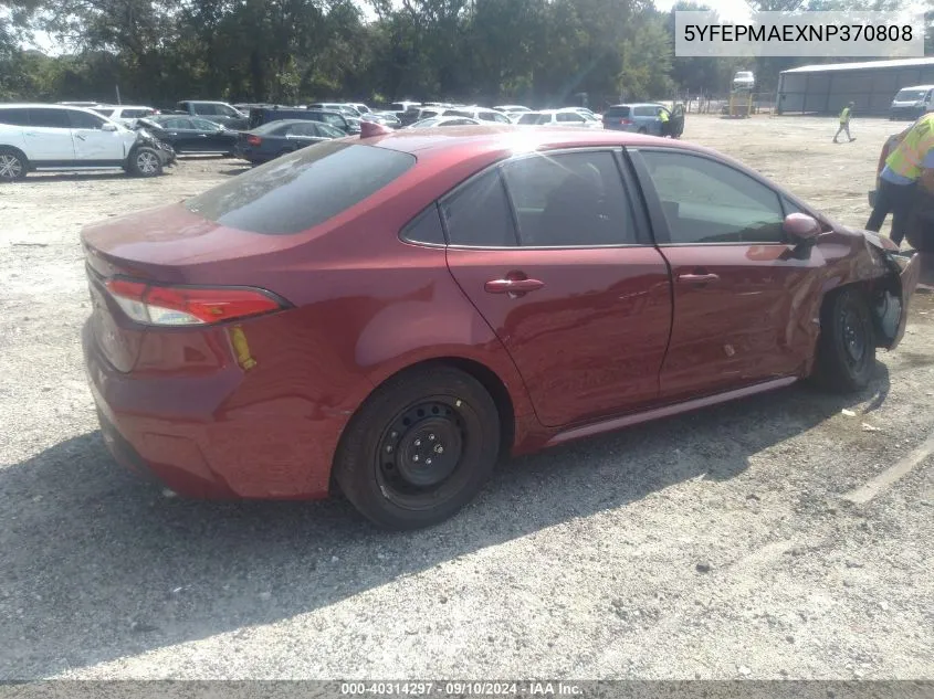 5YFEPMAEXNP370808 2022 Toyota Corolla Le