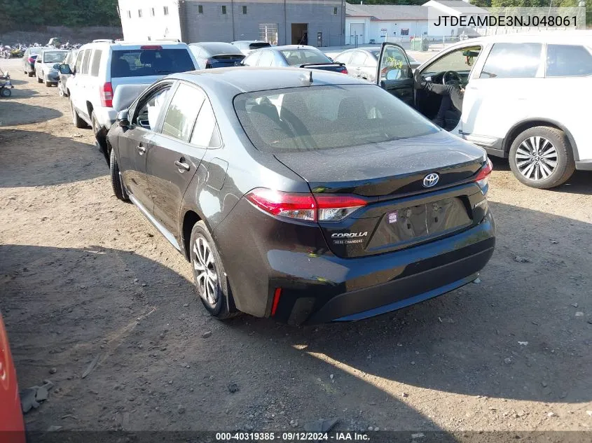 2022 Toyota Corolla Hybrid Le VIN: JTDEAMDE3NJ048061 Lot: 40319385