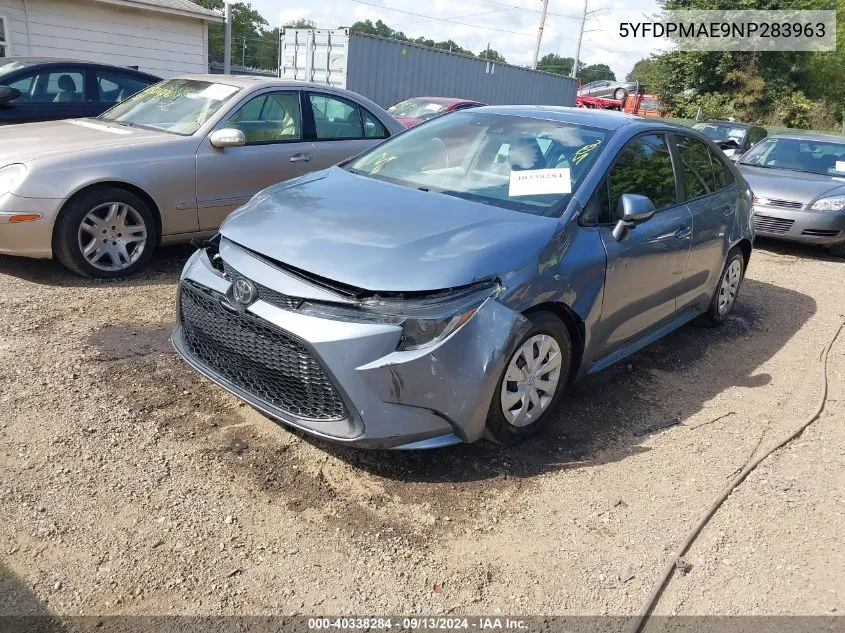 2022 Toyota Corolla L VIN: 5YFDPMAE9NP283963 Lot: 40338284