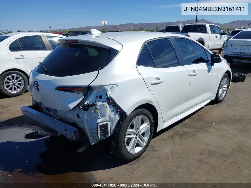 2022 Toyota Corolla Se VIN: JTND4MBE2N3161411 Lot: 40417026