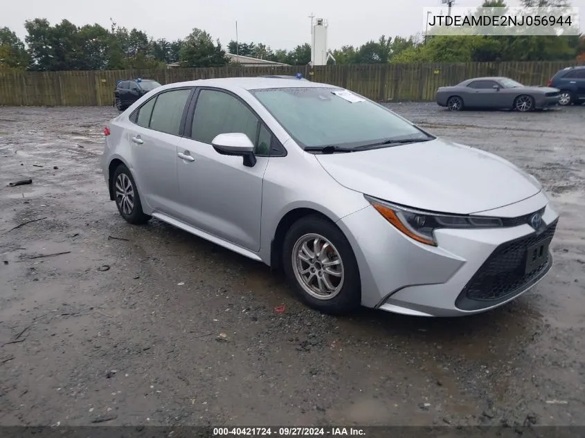 JTDEAMDE2NJ056944 2022 Toyota Corolla Hybrid Le