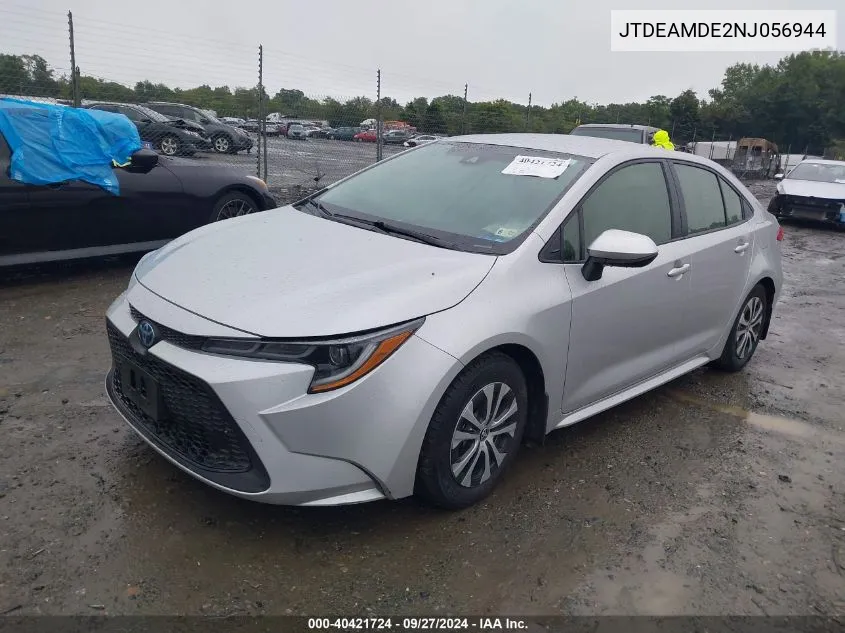 JTDEAMDE2NJ056944 2022 Toyota Corolla Hybrid Le