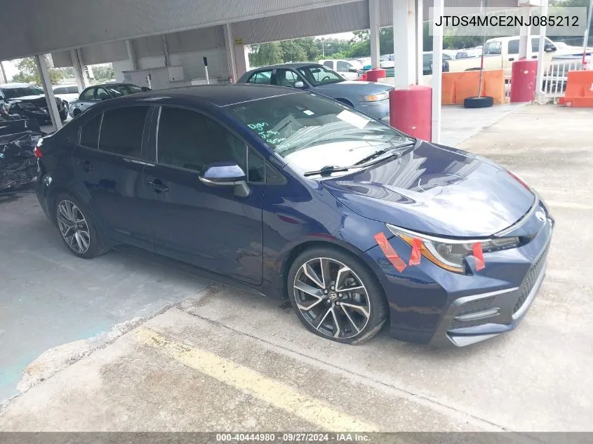 2022 Toyota Corolla Se VIN: JTDS4MCE2NJ085212 Lot: 40444980