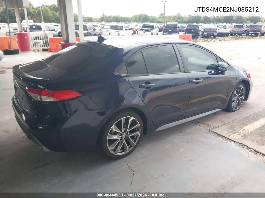 2022 Toyota Corolla Se VIN: JTDS4MCE2NJ085212 Lot: 40444980