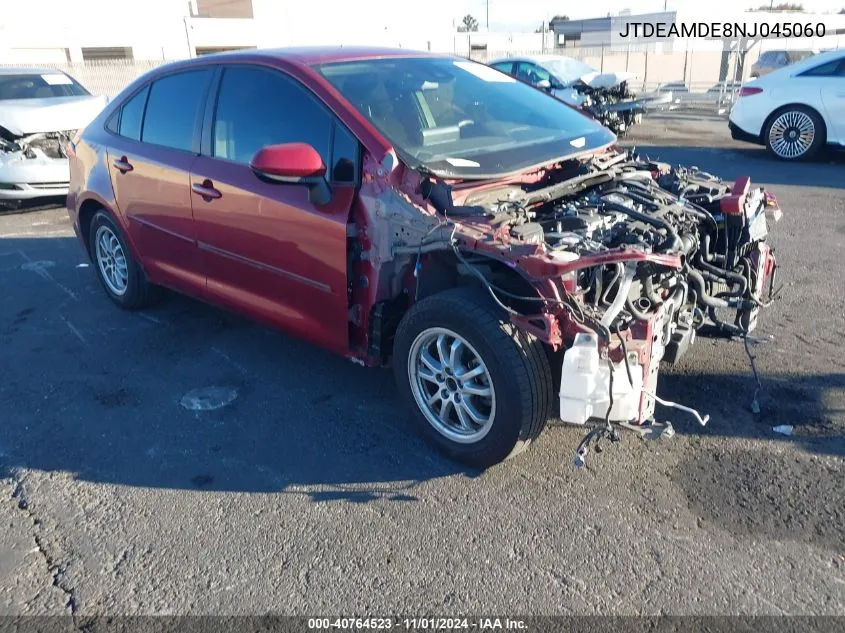 2022 Toyota Corolla Hybrid Le VIN: JTDEAMDE8NJ045060 Lot: 40764523