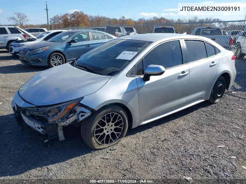 JTDEAMDE2N3009191 2022 Toyota Corolla Hybrid Le