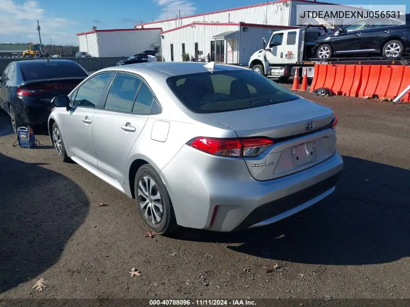 2022 Toyota Corolla Hybrid Le VIN: JTDEAMDEXNJ056531 Lot: 40788096